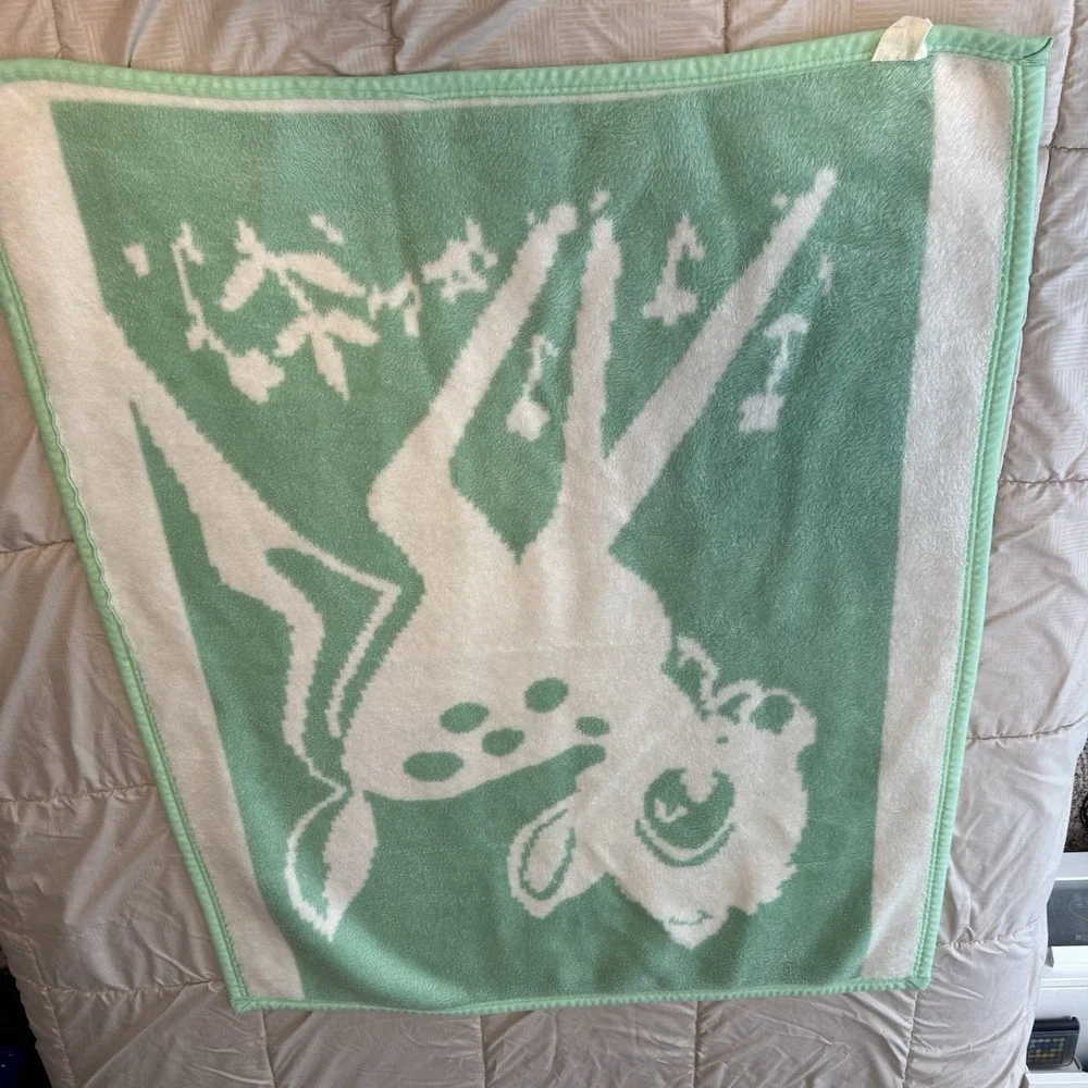 Vintage Disney Bambi Baby Blanket Crib Blanket 36